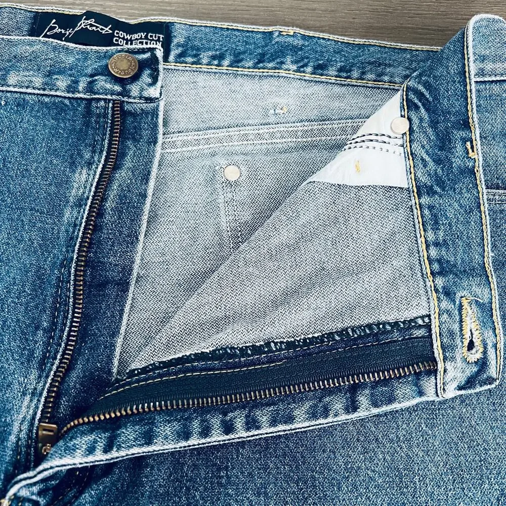 Wrangler George Strait Jeans Mens 40X34 Blue Denim Pants Cowboy Cut Western Work